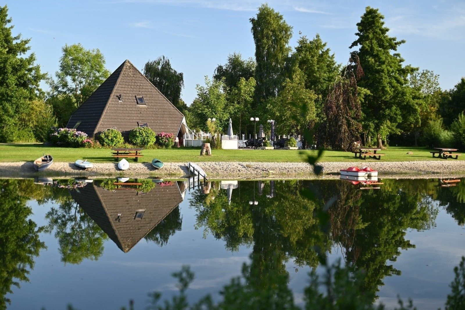 Camping met zwemvijver bij drentsche aa